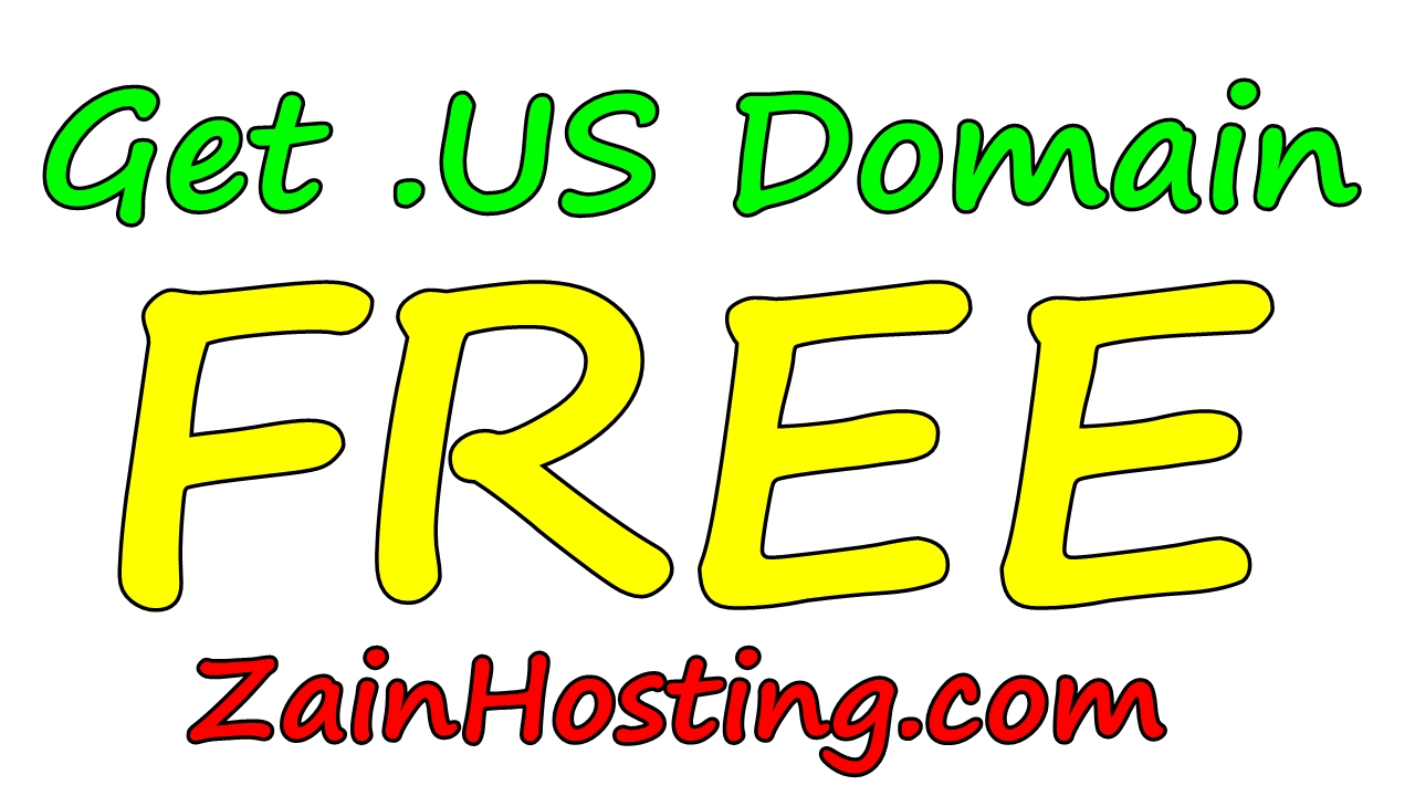Get Free .US Domain Name with any Web Hosting Package