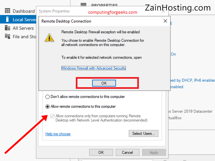 How to Enable Remote Services Windows 2019