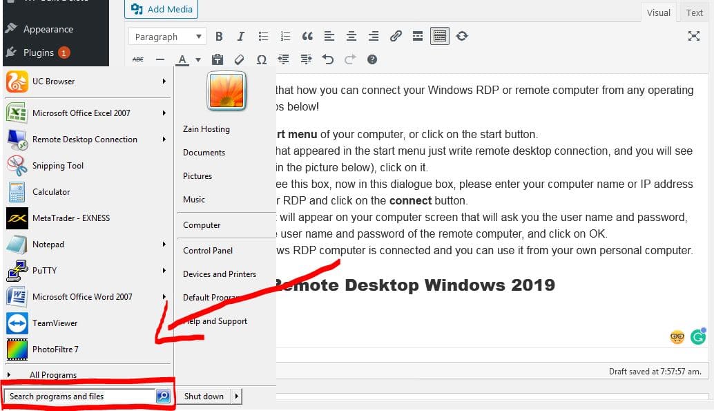 how to use rdp